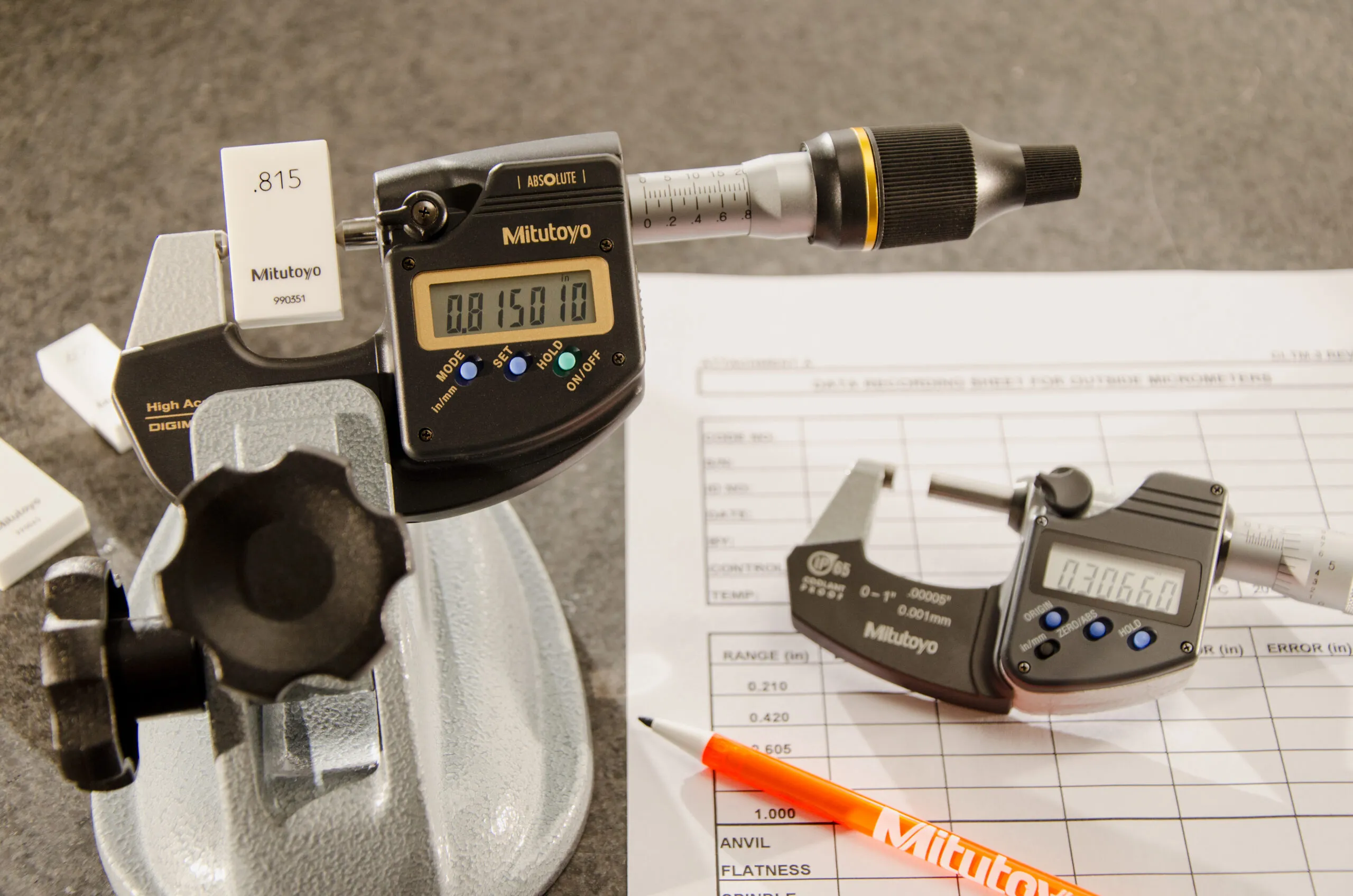 Outside Micrometer Calibration