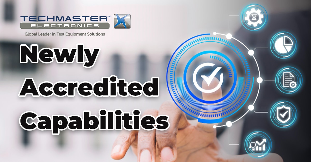 Newly Accredited Capabilities