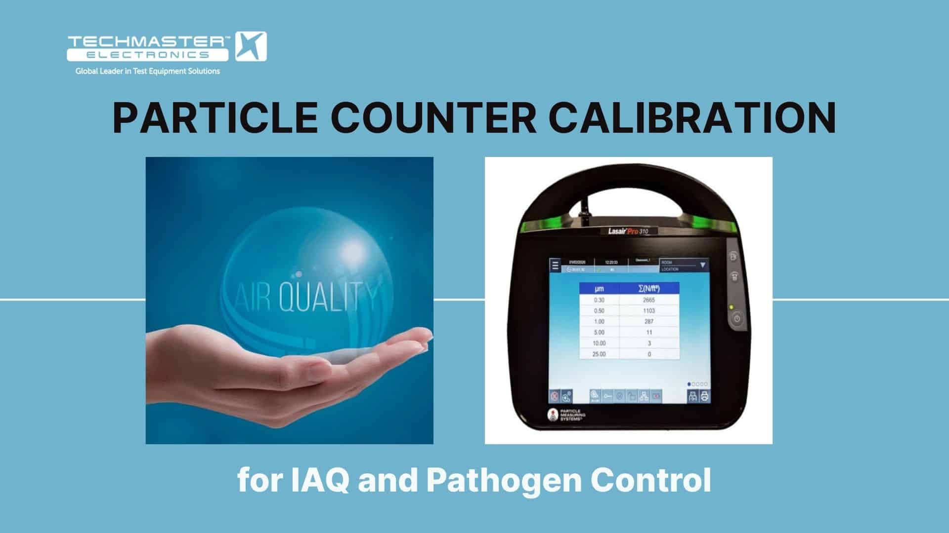 Calibration of Particle Counter for IAQ and Pathogen Control