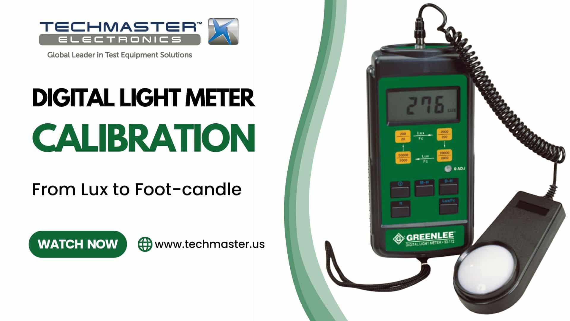 Digital Light Meter Calibration: From Lux to Foot-candle