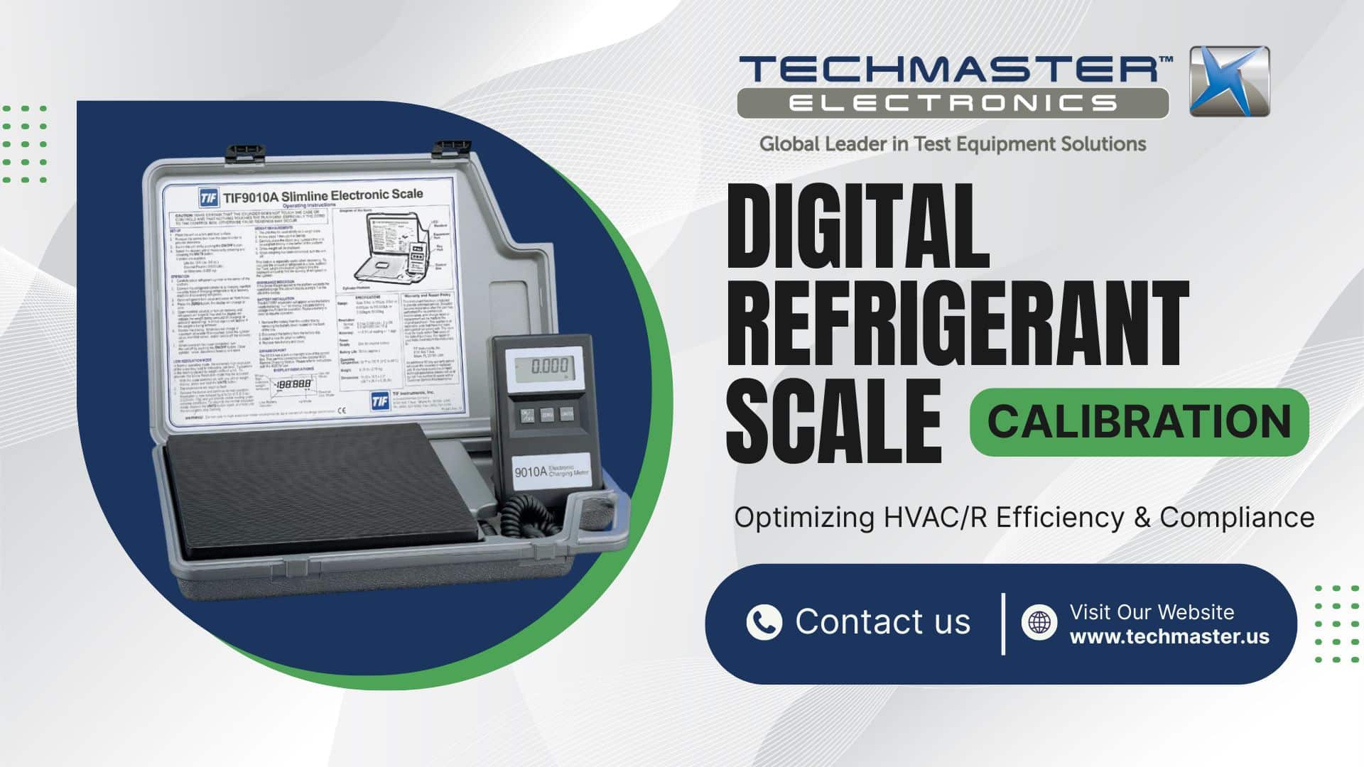 Digital Refrigerant Scale Calibration: Optimizing HVAC/R Efficiency & Compliance.