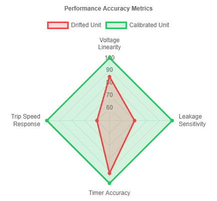 AC Dielectric Test Set Calibration performance