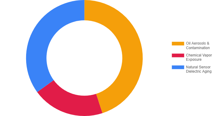 llustration of dewpoint sensor degradation causes