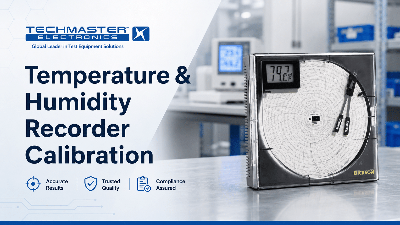 Temperature and humidity recorder calibration services