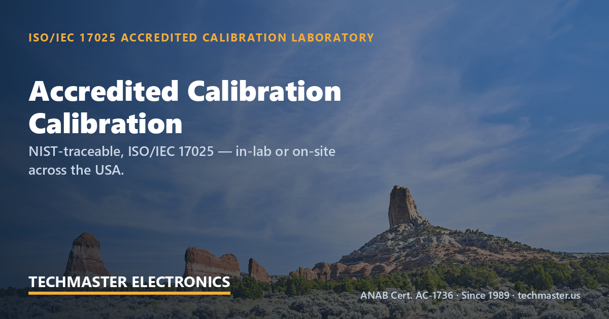 how often should you calibrate calibration at Techmaster — in-lab and on-site, ISO 17025