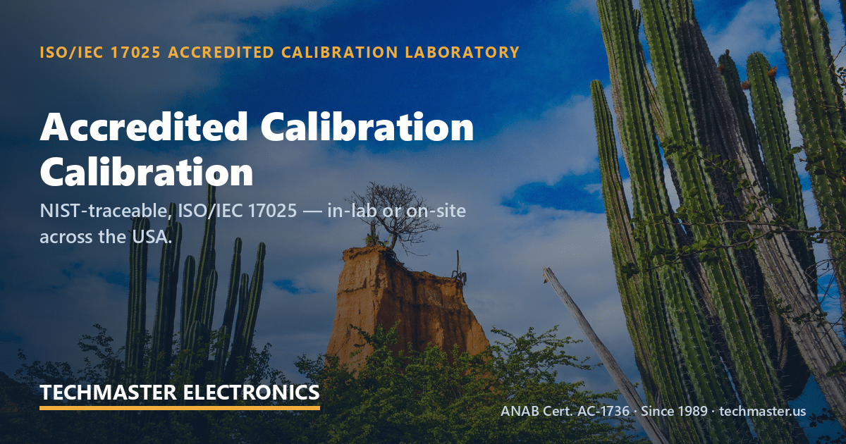 types of calipers and how calibration at Techmaster — in-lab and on-site, ISO 17025
