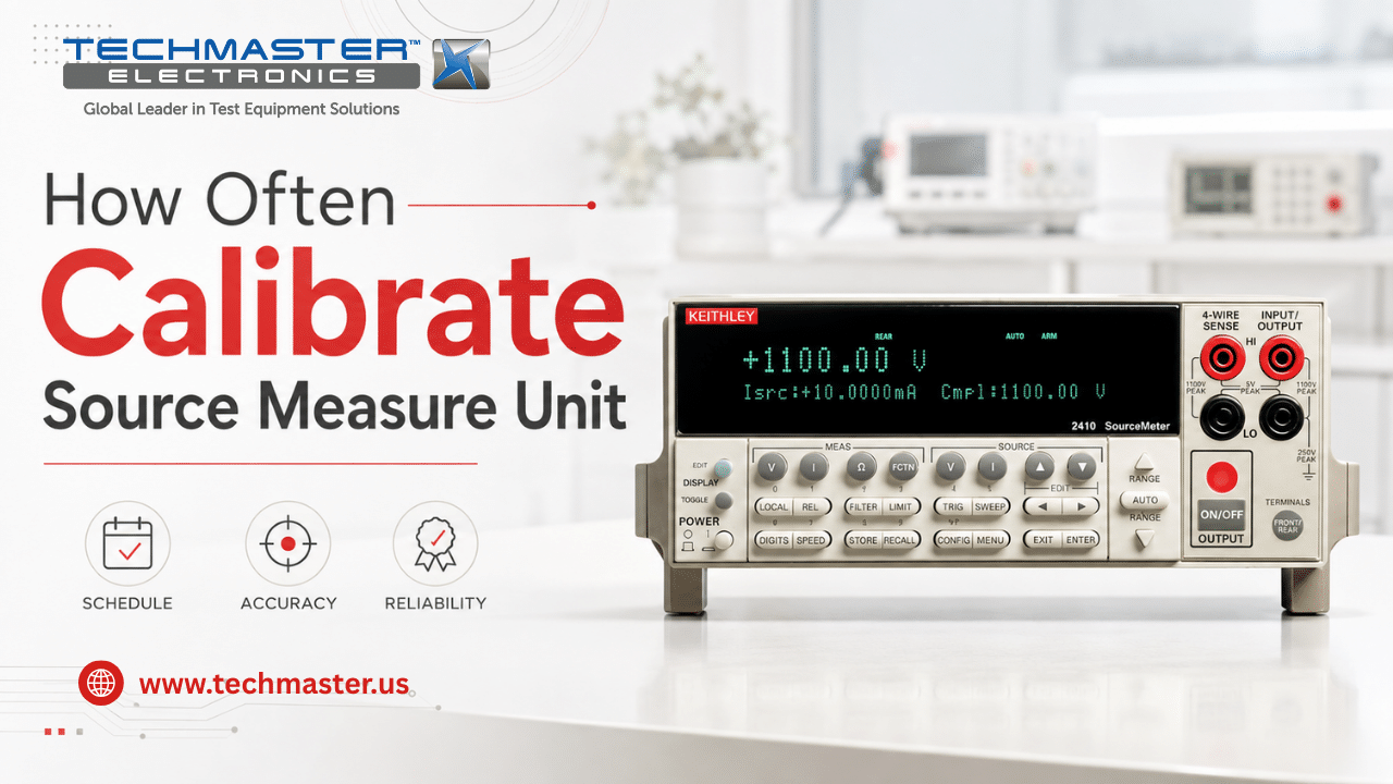How often calibrated Source Measure Unit