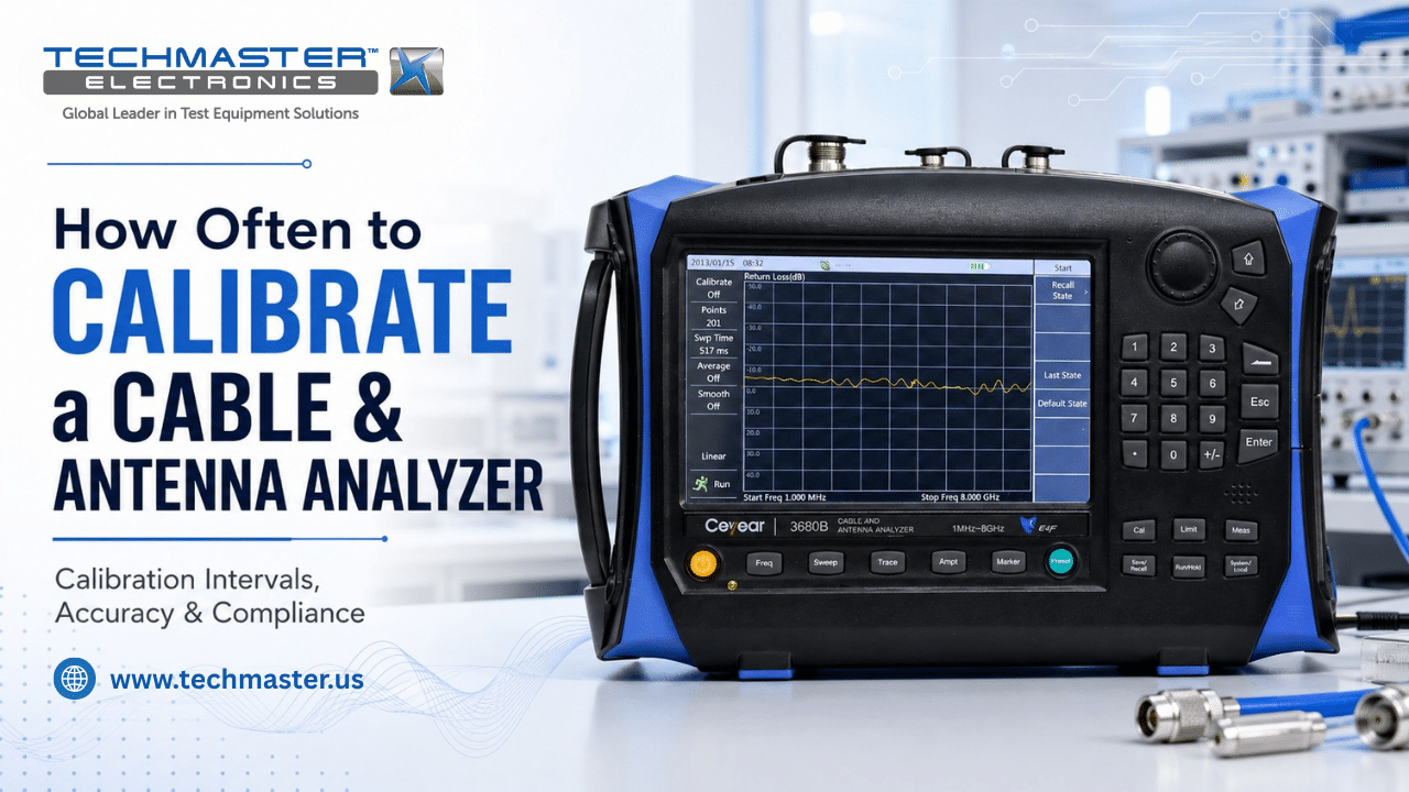 How often calibrate Cable & Antenna Analyzer: Calibration Intervals, Accuracy & Compliance