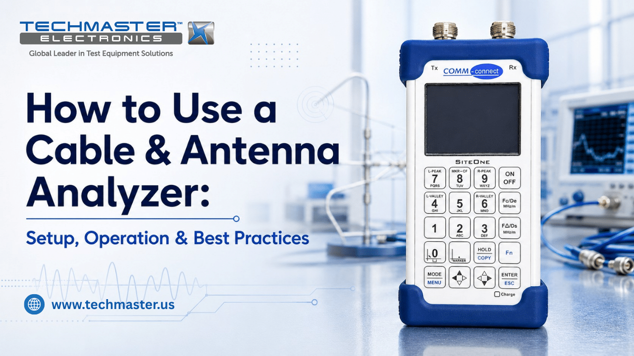 How to Use a Cable & Antenna Analyzer: Setup, Operation & Best Practices