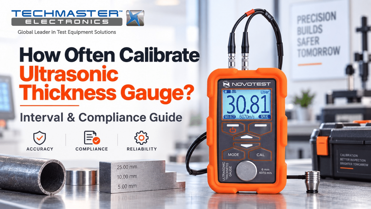 How often calibrate ultrasonic thickness gauge