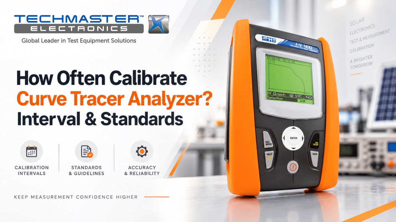 How often calibrated Curve Tracer Analyzer